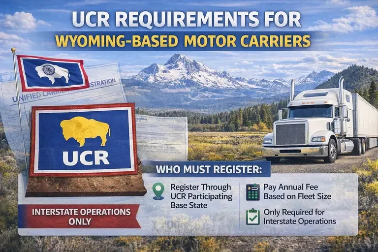 UCR Requirements for Wyoming-Based Motor Carriers