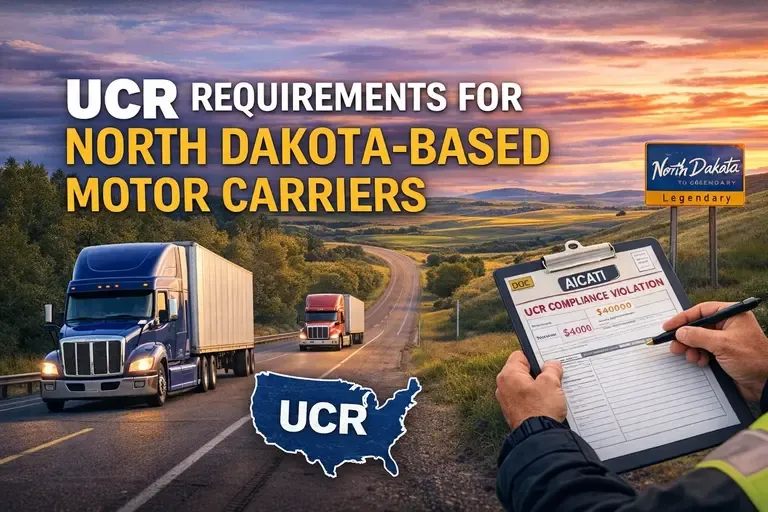 UCR Requirements for North Dakota-Based Motor Carriers