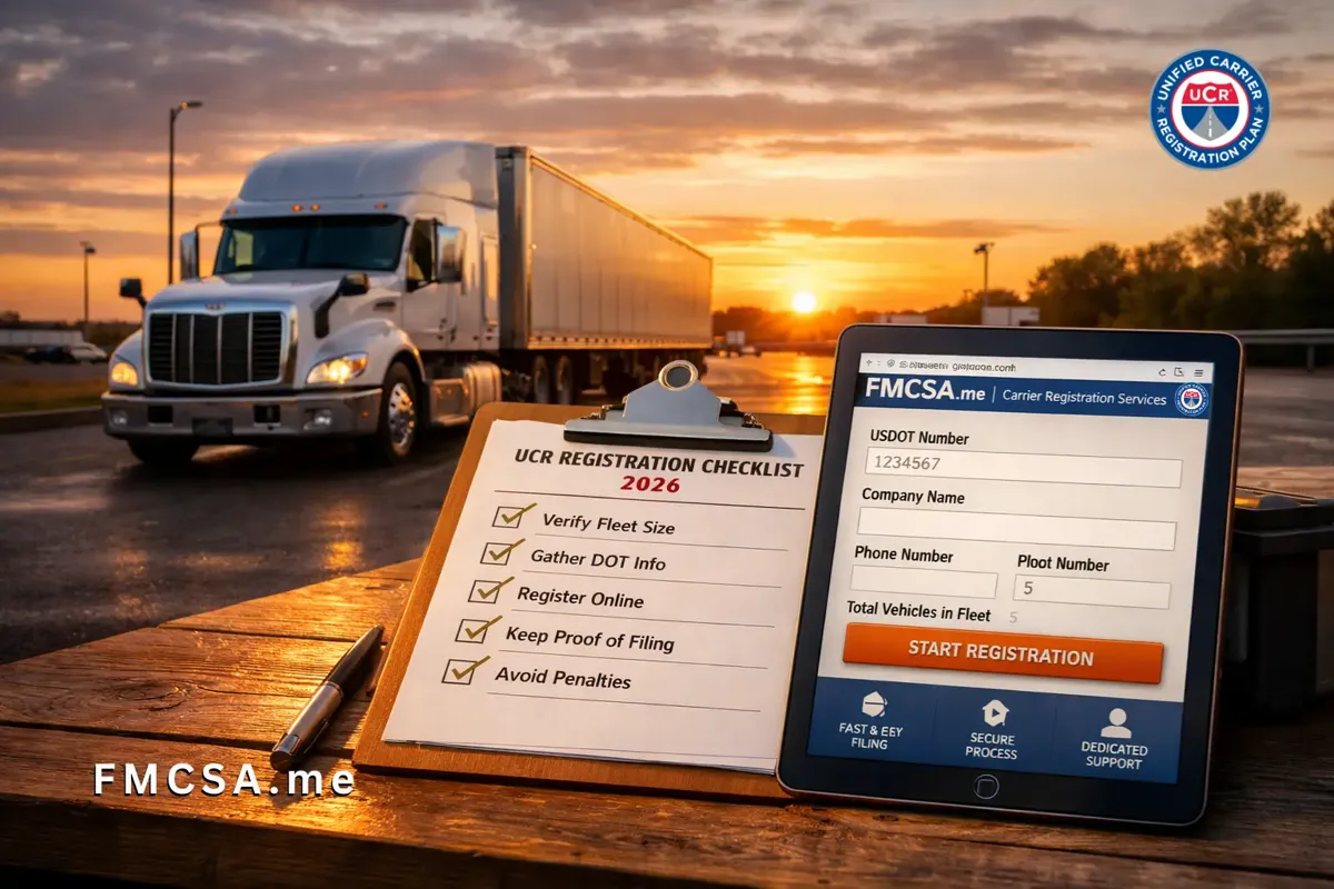UCR checklist for truckers 2026