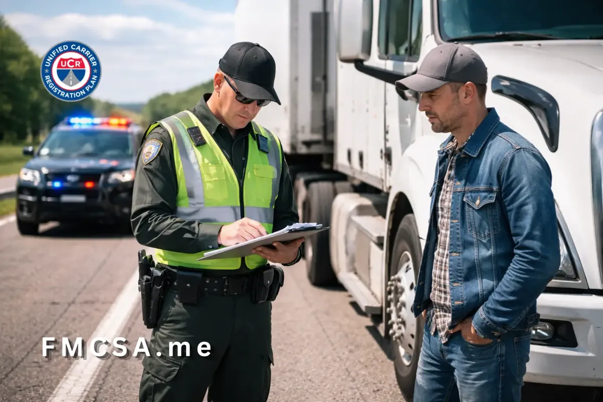 DOT roadside truck inspection