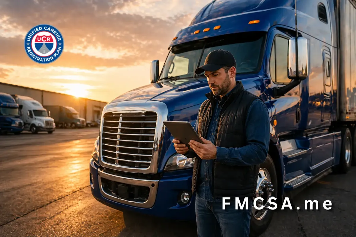 UCR registration truck driver scene